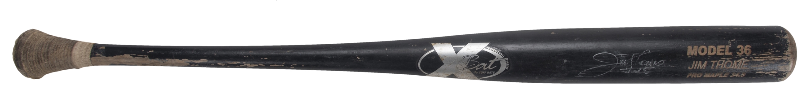 2003-04 Jim Thome Batting Practice Used & Signed XBat 36 Pro Model Bat (PSA/DNA & Beckett)